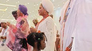 OONI WITH PRINCE TADENIKAWO, QUEEN ADERONKE & QUEEN TEMITOPE AT OJAJA PARK, AKURE