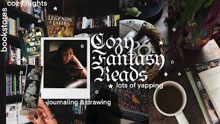 reading cozy fantasy books  yapping, journaling, reading  no.024