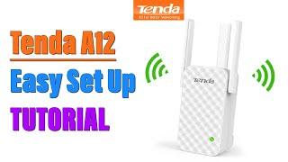 Tenda A12 WiFi Router Range Extender Easy Set Up Tutorial