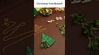 DIY Vintage brooch tree art. Christmas craft with me!