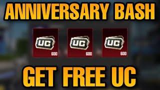 ANNIVERSARY BASH EVENT IN PUBG MOBILE | GET FREE UC PUBG MOBILE