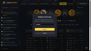 CSGOEmpire.com promo code! Free 2050 Coins Code! Free bonus