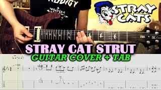 STRAY CAT STRUT Stray Cats GUITAR TAB LESSON TUTORIAL - Brian Setzer Rockabilly Guitar