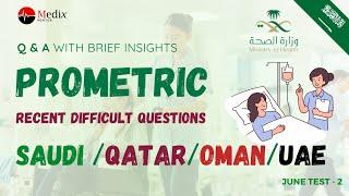 Prometric Questions with answers MOH Saudi, DHA, HAAD, JIPMER and More (June Test-1) #prometricexam