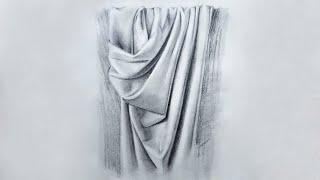 How To Draw Realistic Cloth And Fabric Texture Using Pencils