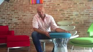 Warren Platner Stool Demonstration from Iconic Interiors UK