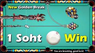 9 Ball Pool New Golden Break Just From Spin  1 Shot = Win Chalklands Cue 8 Ball Pool