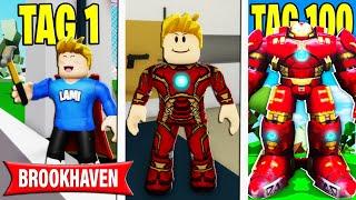 100 TAGE als IRON MAN in BROOKHAVEN! (Roblox Brookhaven RP | Story Deutsch)