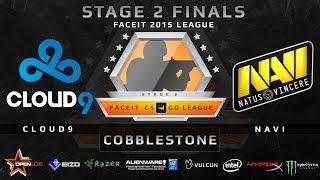 Cloud9 vs NaVi - Cobblestone PART 1 (FACEIT Stage 2 Finals)