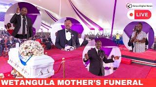 LIVE: President Ruto & other Leaders Attend Funeral Service of the Late mother of Speaker Wetangula!