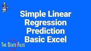 How to do a Simple Linear Regression with Prediction and scatter chart using Excel functions.