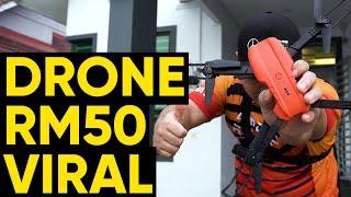 Main Drone RM50 Yang Viral di TikTok dan Shopee - Review Drone Viral TikTok