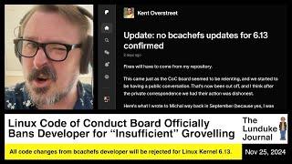 Linux Code of Conduct Board Officially Bans Developer for "Insufficient" Groveling