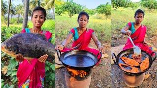 Pomfret Fish Fry Full Video #villagemonichannel