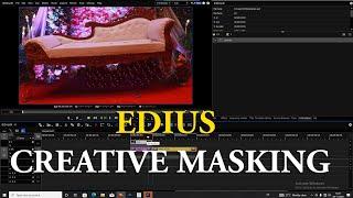 CREATIVE MASKING TRANSITION IN EDIUS  Mask #effect in Edius 2025