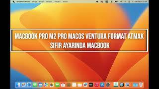 MacBook Pro M2 Pro macOS ventura format atmak & fabrika ayarlarına döndürmek #apple  #macbookpro