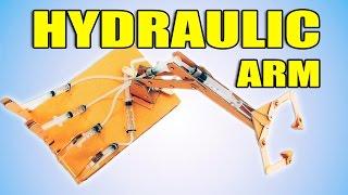 DIY HYDRAULIC Powered ROBOTIC ARM from Cardboard | Creative Minds