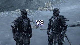 Ebony Warrior Build vs The Ebony Warrior - Skyrim (PS5)