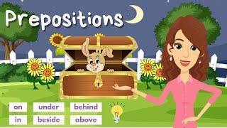 Prepositions of Place with “The Frightened Little Rabbit Story” I English Grammar