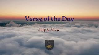 Verse of the Day - July 3, 2024