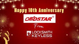 Happy 10th Anniversary, Obdstar!  From Locksmith Keyless