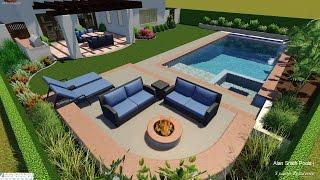 Pool Studio 3D Design: Swimming Pool, Spa & Outdoor Living Remodel in San Clemente,  CA