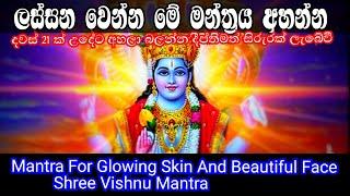 Mantra For Glowing Skin And Beautiful Face l Shree Vishnu Mantra l श्री विष्णु मंत्र