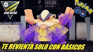 NUNCA VISTE UN HARIYAMA OSCURO REVENTAR SOLO CON BÁSICOS en LIGA ULTRA - GBL - Pokemon Go PvP