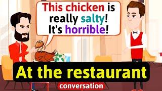 Making complaints in the restaurant (At the restaurant conversation) English Conversation Practice