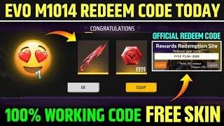 New Evo M1014 Skin Redeem Code Today | Free Fire Redeem Code Today | Free Fire Redeem Code