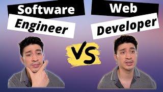 Software Engineer vs Web Developer (the differences)