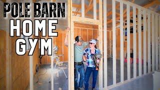 Building A HOME GYM In Our POLE BARN...