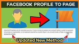 How To Convert Facebook Profile To  Page 2022 | Facebook Account to Page