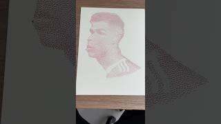 Ronaldo Drawing! #ronaldodrawing #ronaldofanclub #cr7fan #pointillism #drawingviral #viralartists