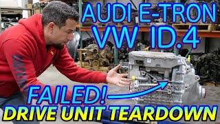 BROKEN EV ALREADY? 2023 Audi E-Tron / Volkswagen ID.4 Rear Drive Motor Unit Failure. FULL TEARDOWN!