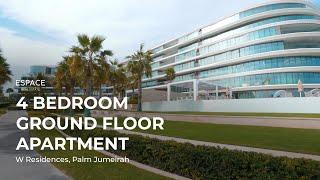 Incredible 4 Bedroom Ground Floor Apartment in W Residences, Palm Jumeirah