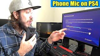 How to USE ANY Phone/TABLET as Mic on PS4! (Android/iOS)(BEST Method!)