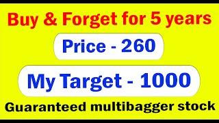 Guaranteed next multibagger stocks | Buy & forget for 5 years | My Target - 3000 | Best stock to buy