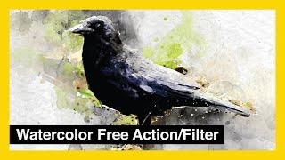 photoshop action auto play - watercolor photoshop action free download