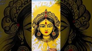 I Spilled Watercolor Colour Drawing Maa Durga painting #shorts #watercolorpainting #navratri #yt