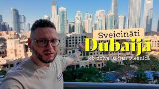 Izlidošana, ielidošana un dzīve luksus viesnīcā | Ceļojums uz Dubaiju | 1. sērija