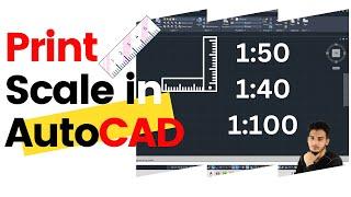 How to Set Sheet Scale Ratio in AutoCAD? Example (1:100 | 1:50 | 1:10)