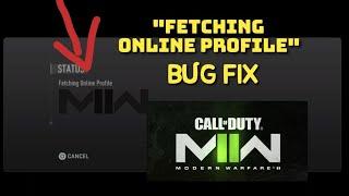 HOW TO FIX "FETCHING ONLINE PROFILE" BUG IN CALL OF DUTY MODERN WARFARE 2 - CALL OF DUTY MW 2