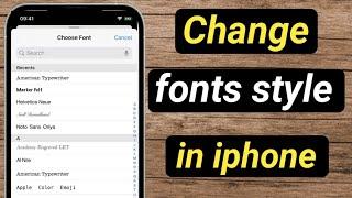 How to change fonts style in iphone / ios 16 /custom fonts in iphone