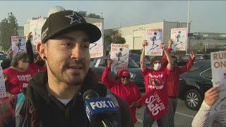 Uber, Lyft drivers protest for higher way amid rising gas prices