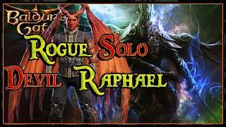 Baldur's Gate 3: Melee Rogue solo Raphael (tactician) + Build Preview