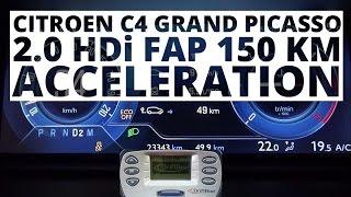 Citroen C4 Grand Picasso 2.0 HDi 150 hp (AT) - acceleration 0-100 km/h