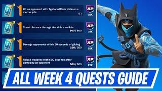 Fortnite Complete Week 4 Quests - How to EASILY Complete Week 4 Challenges in Chapter 6 Season 1