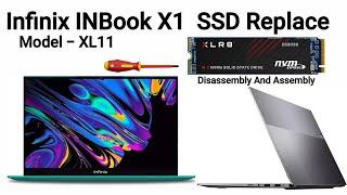 How to Replace SSD Infinix INBook X1 Laptop Model XL11 / Disassembly And Assembly