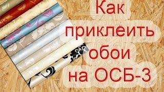 Как приклеить обои на ОСБ-3 ? Простой способ